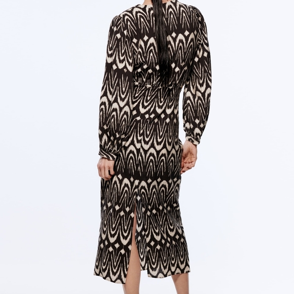 PRINTED DRESS WITH CUT-OUT DETAIL 4437/063 - Picture 6 of 6